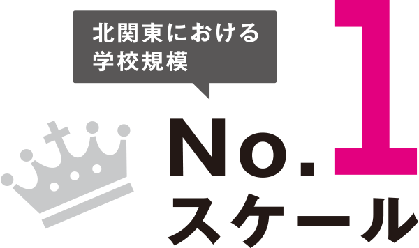 北関東における学校規模No.1スケール